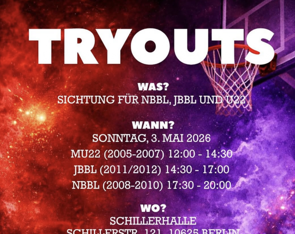 JBBL / NBBL / U22 TRYOUTS