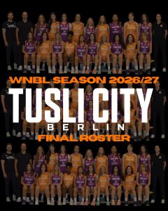 TuSLi CITY Berlin – WNBL Saison 2026/27, Final Roster
